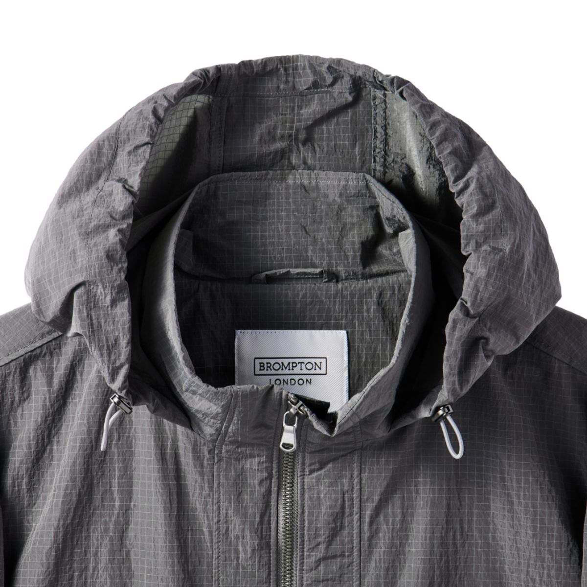 브롬톤 런던(BROMPTON LONDON) RIPSTOP HOODED JUMPER - KHAKI (P242UJP431)