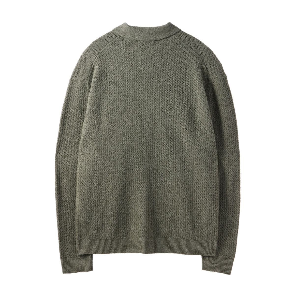 브롬톤 런던(BROMPTON LONDON) COLLAR NECK CARDIGAN - M/KHAKI (P242MCD512)
