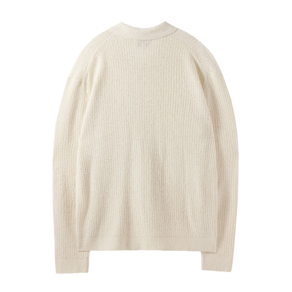 브롬톤 런던(BROMPTON LONDON) COLLAR NECK CARDIGAN - IVORY (P242MCD512)