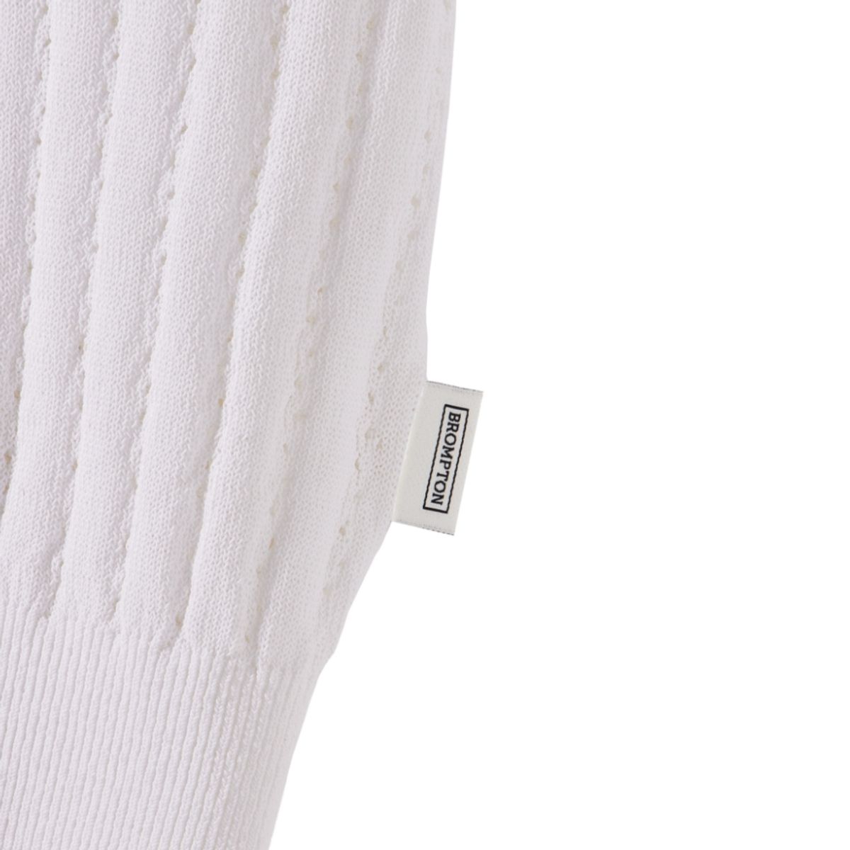 브롬톤 런던(BROMPTON LONDON) W HALF SLEEVE KNIT - WHITE (P242WKT651)