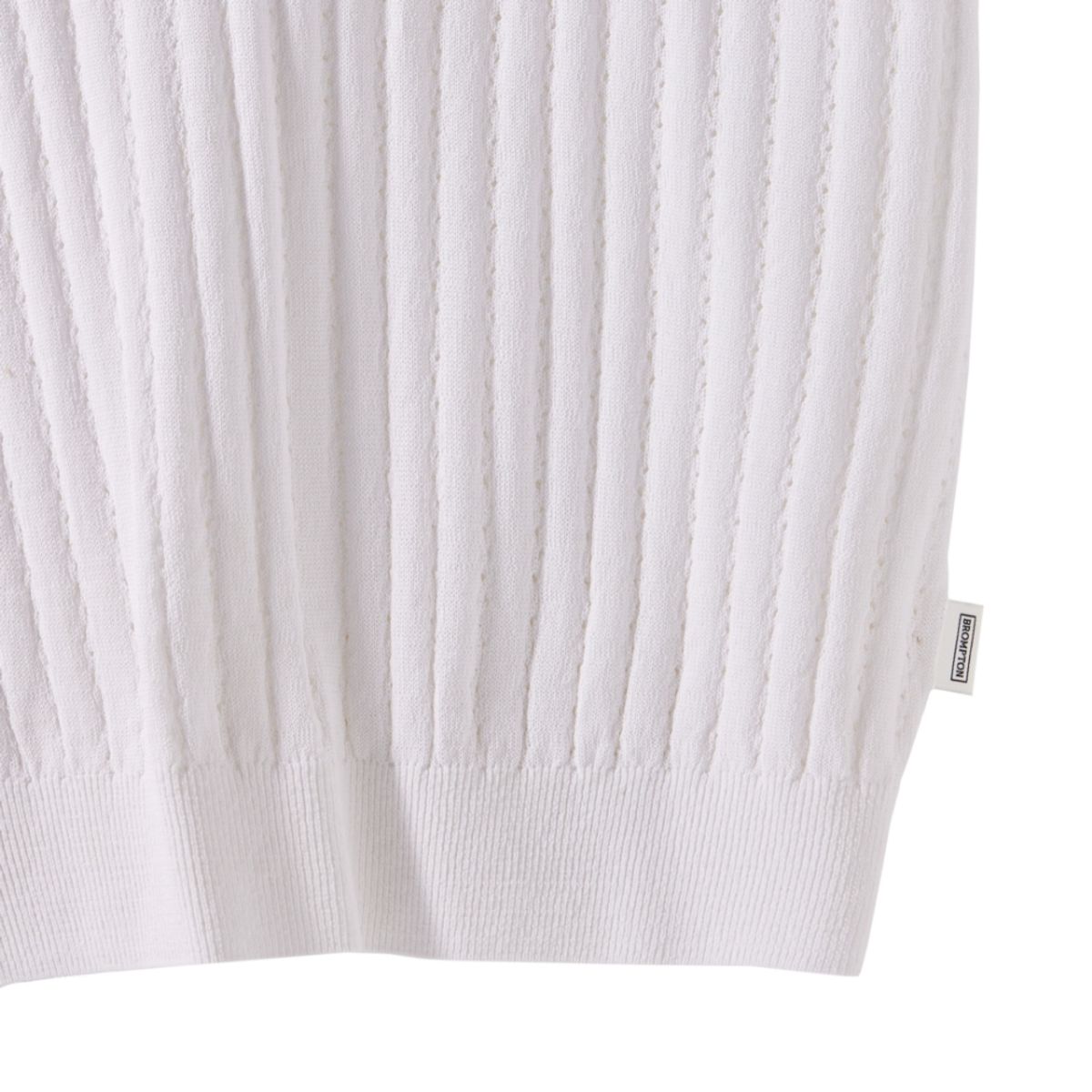 브롬톤 런던(BROMPTON LONDON) W HALF SLEEVE KNIT - WHITE (P242WKT651)