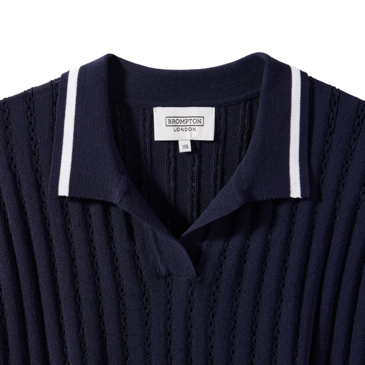 브롬톤 런던(BROMPTON LONDON) W HALF SLEEVE KNIT - NAVY (P242WKT651)