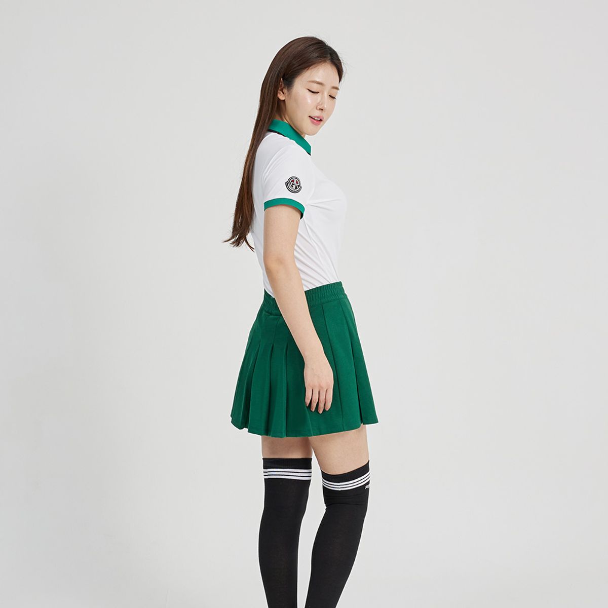 피지알(PGR) 여성 허리밴딩 주름치마바지 GS-167