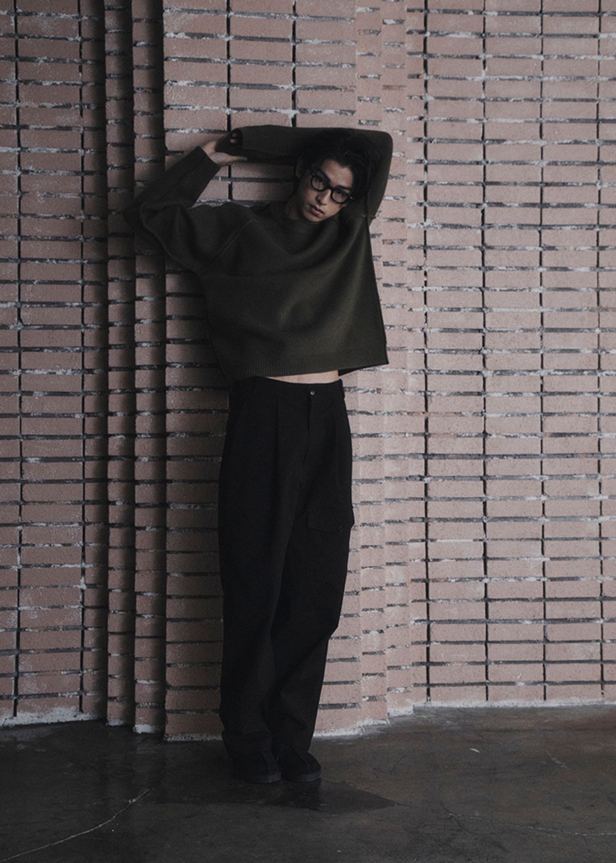 멉스(MUPS) Pocket cotton pants [black]