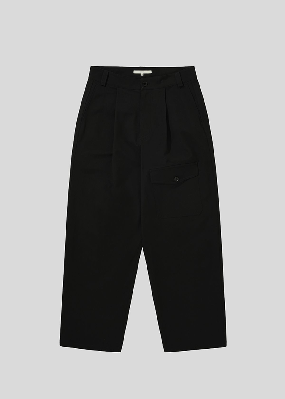멉스(MUPS) Pocket cotton pants [black]