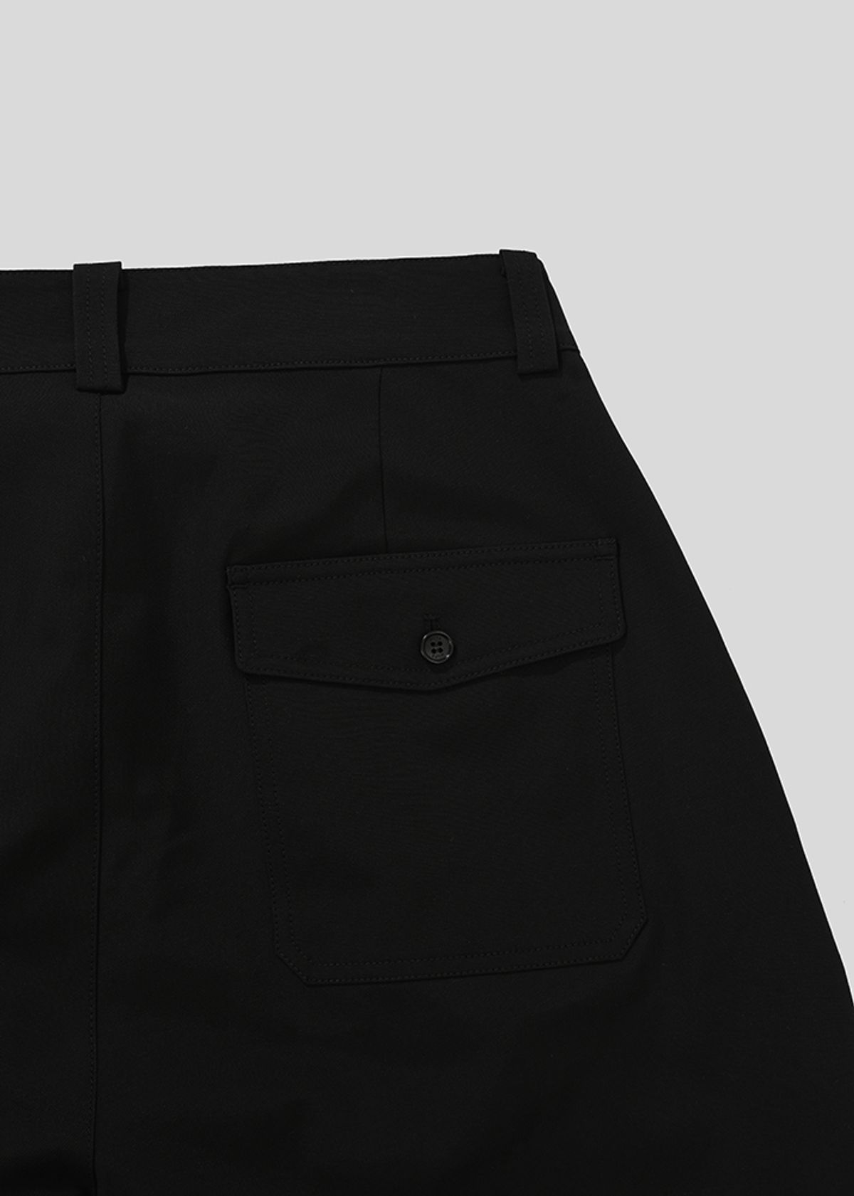 멉스(MUPS) Pocket cotton pants [black]