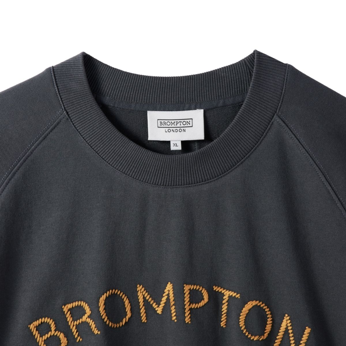 브롬톤 런던(BROMPTON LONDON) ROPE EMBRO TERRY HALF SLEEVE T-SHIRT - C/GREY (P242UTS420)
