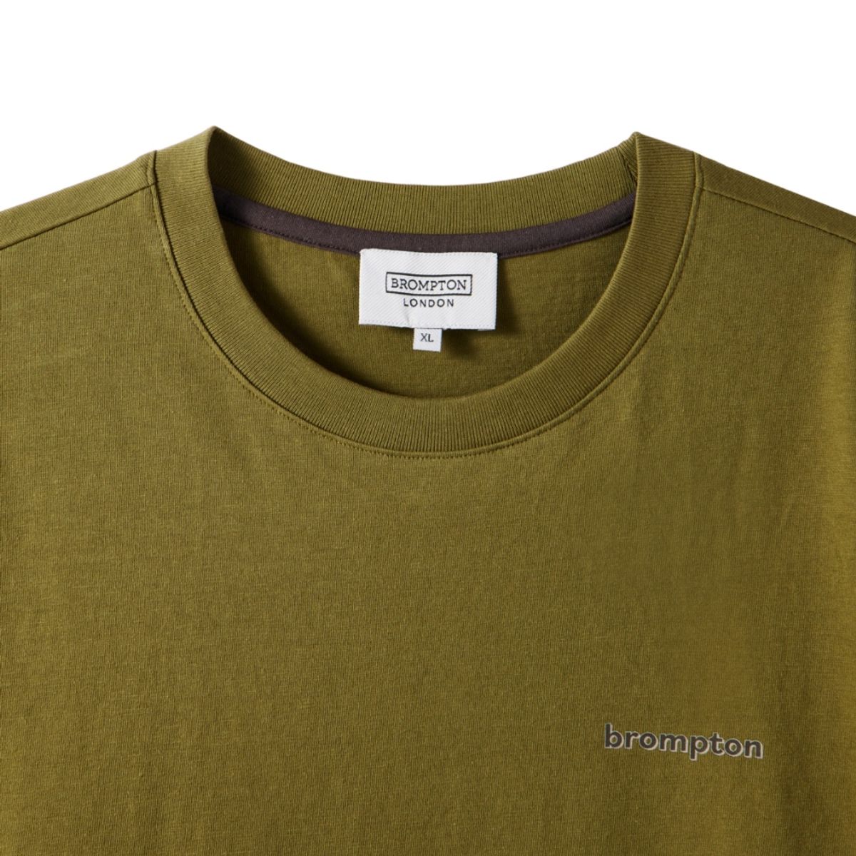 브롬톤 런던(BROMPTON LONDON) BROMPTON PARTS GRAPHIC T-SHIRT - OLIVE (P242UTS416)
