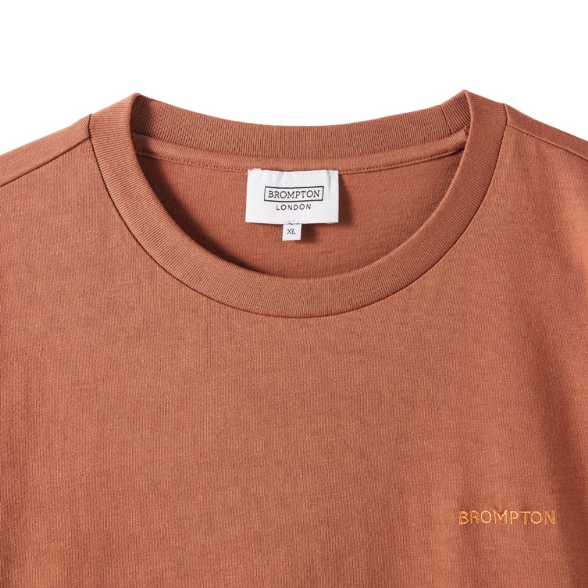 브롬톤 런던(BROMPTON LONDON) BROMPTON LOGO T-SHIRT - BRICK (P242UTS410)