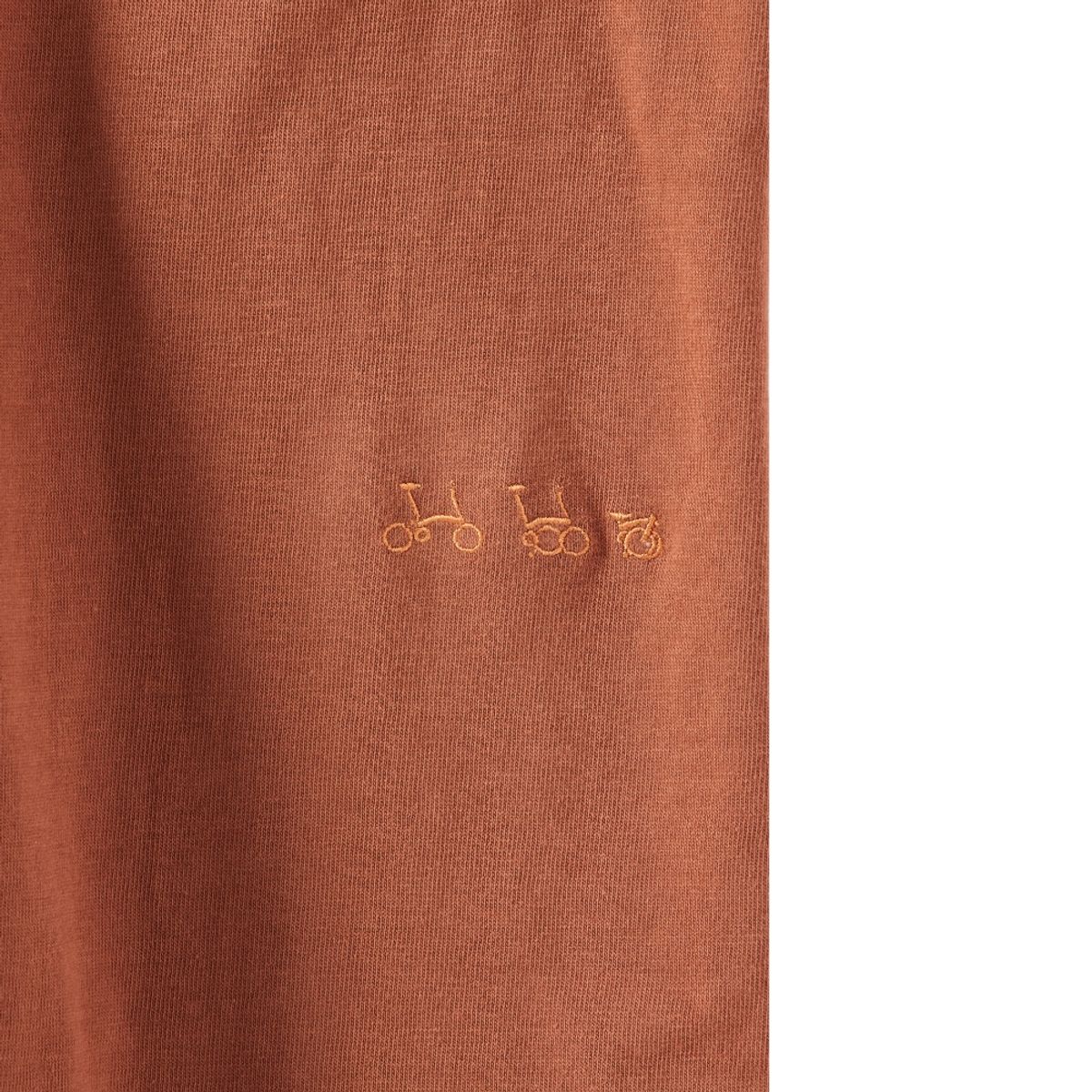 브롬톤 런던(BROMPTON LONDON) BROMPTON LOGO T-SHIRT - BRICK (P242UTS410)