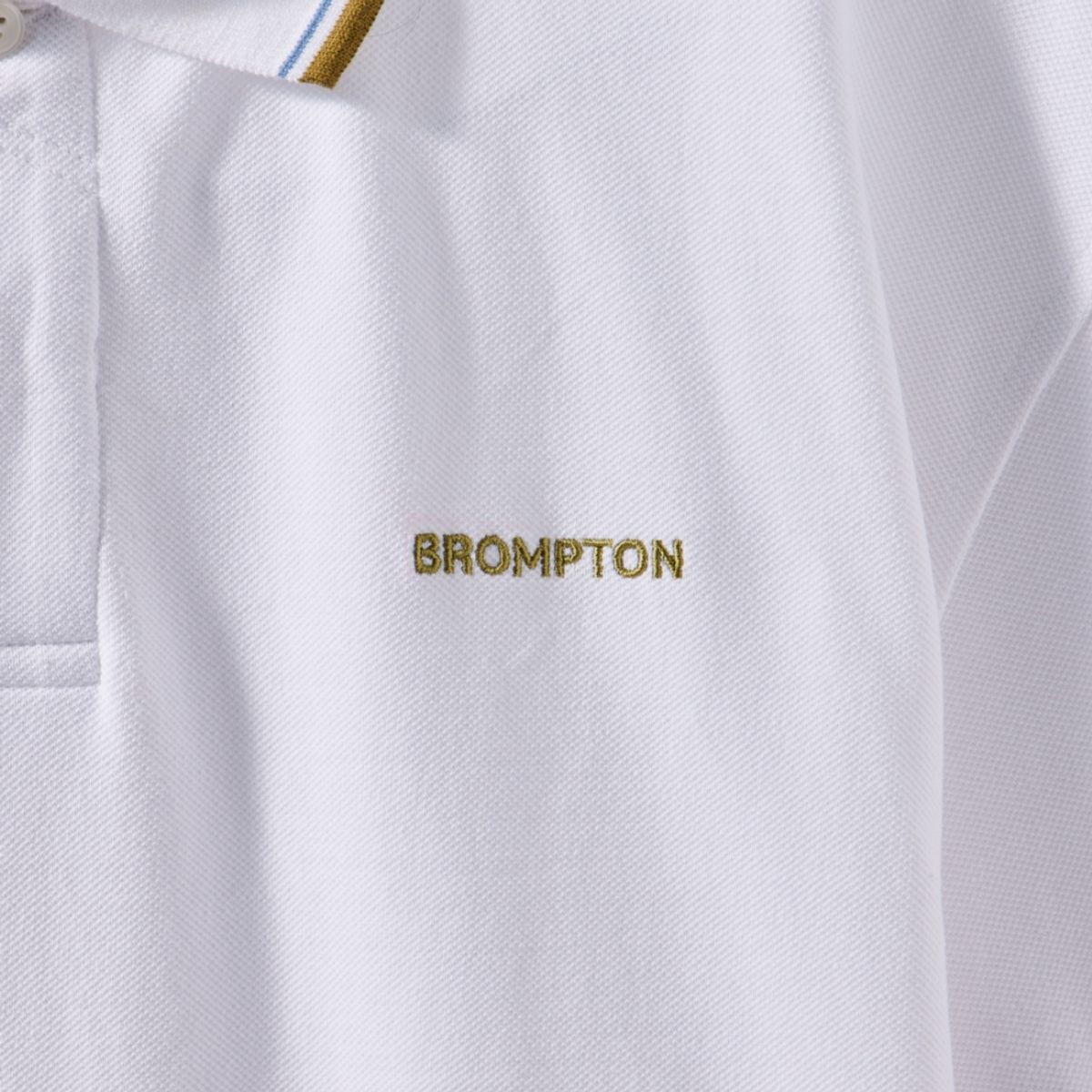 브롬톤 런던(BROMPTON LONDON) COLLAR T-SHIRT - WHITE (P242MPL510)