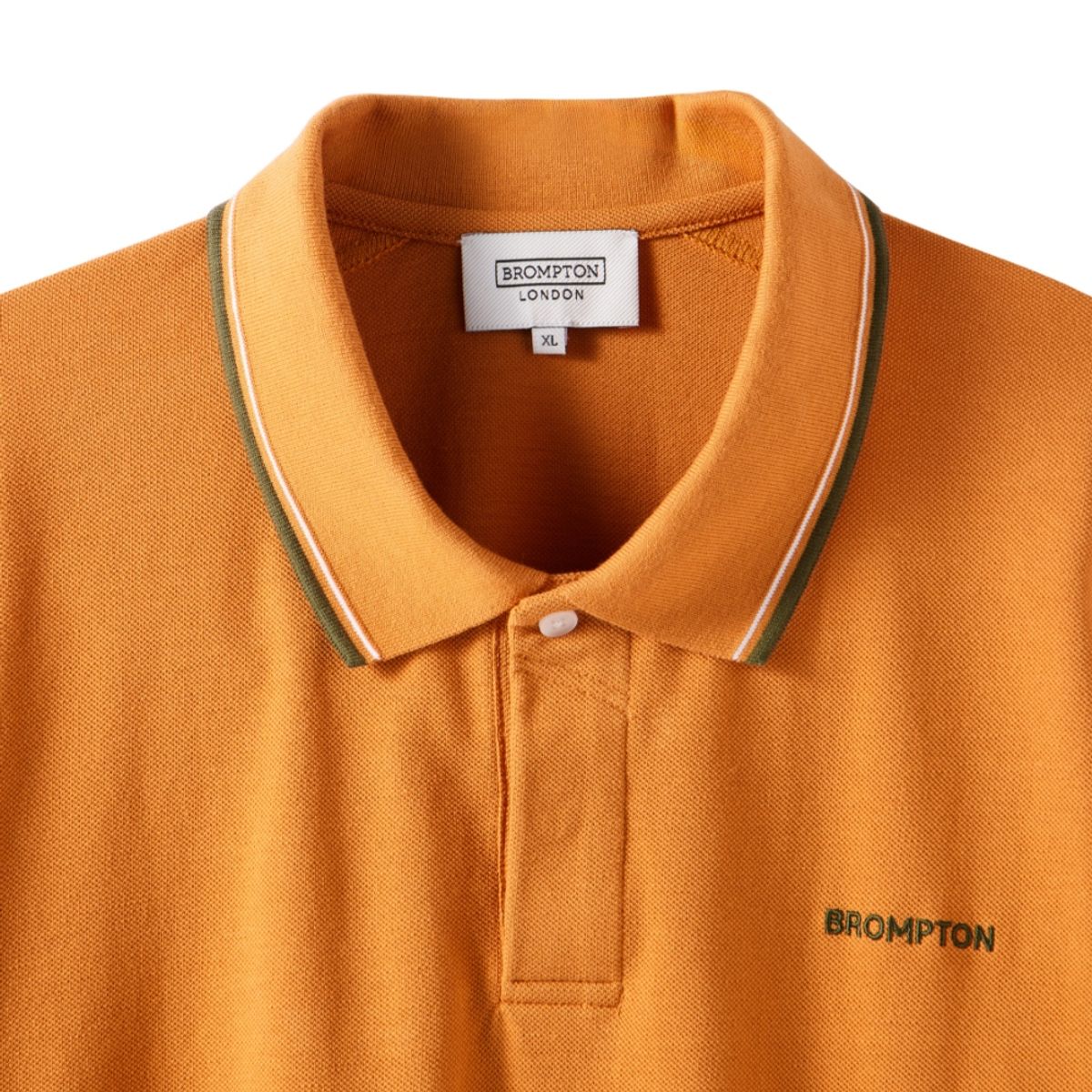 브롬톤 런던(BROMPTON LONDON) COLLAR T-SHIRT - ORANGE (P242MPL510)