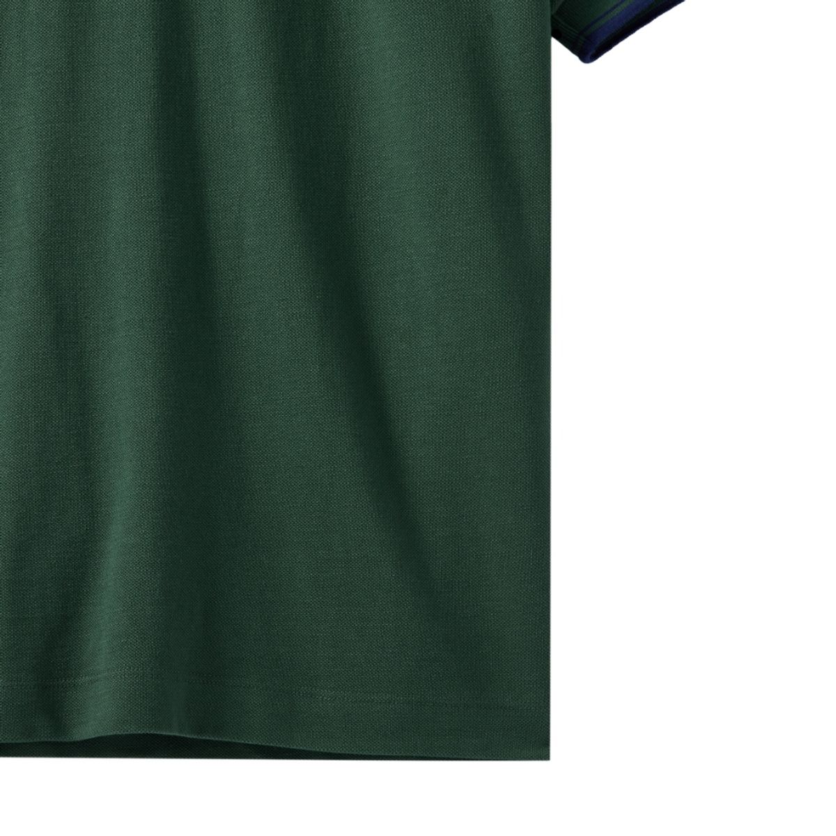 브롬톤 런던(BROMPTON LONDON) COLLAR T-SHIRT - D/GREEN (P242MPL510)