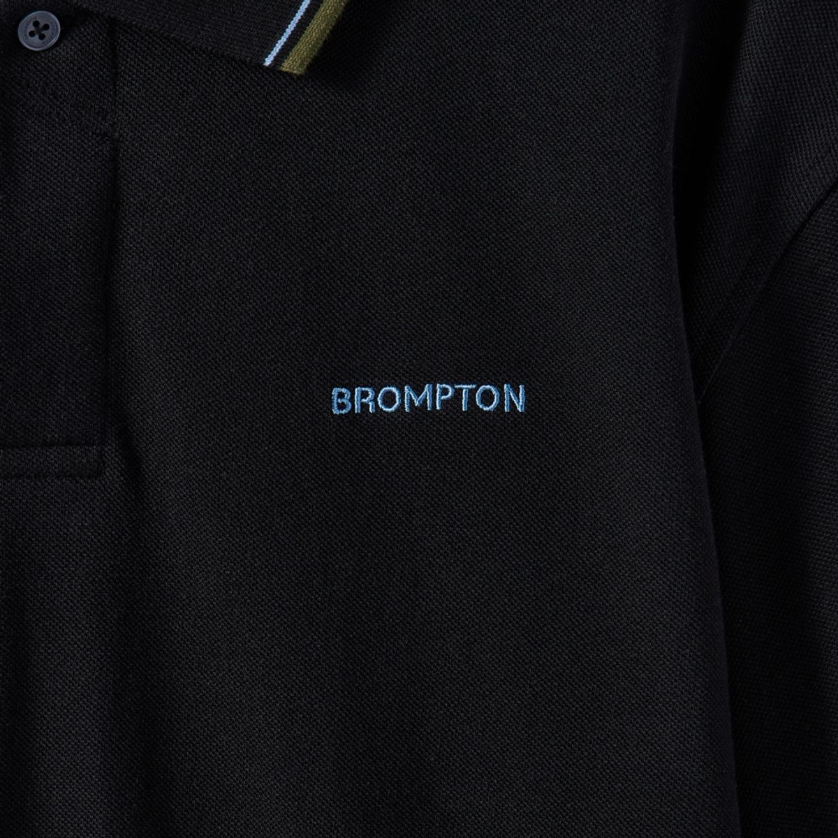 브롬톤 런던(BROMPTON LONDON) COLLAR T-SHIRT - BLACK (P242MPL510)