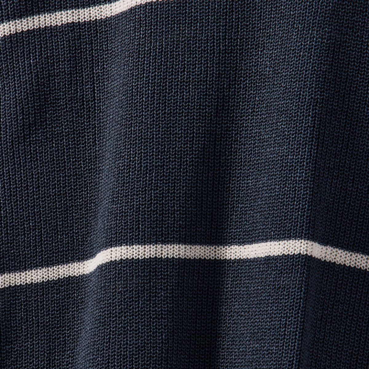 브롬톤 런던(BROMPTON LONDON) STRIPED COLLAR HALF SLEEVE KNIT - NAVY (P242MKT514)
