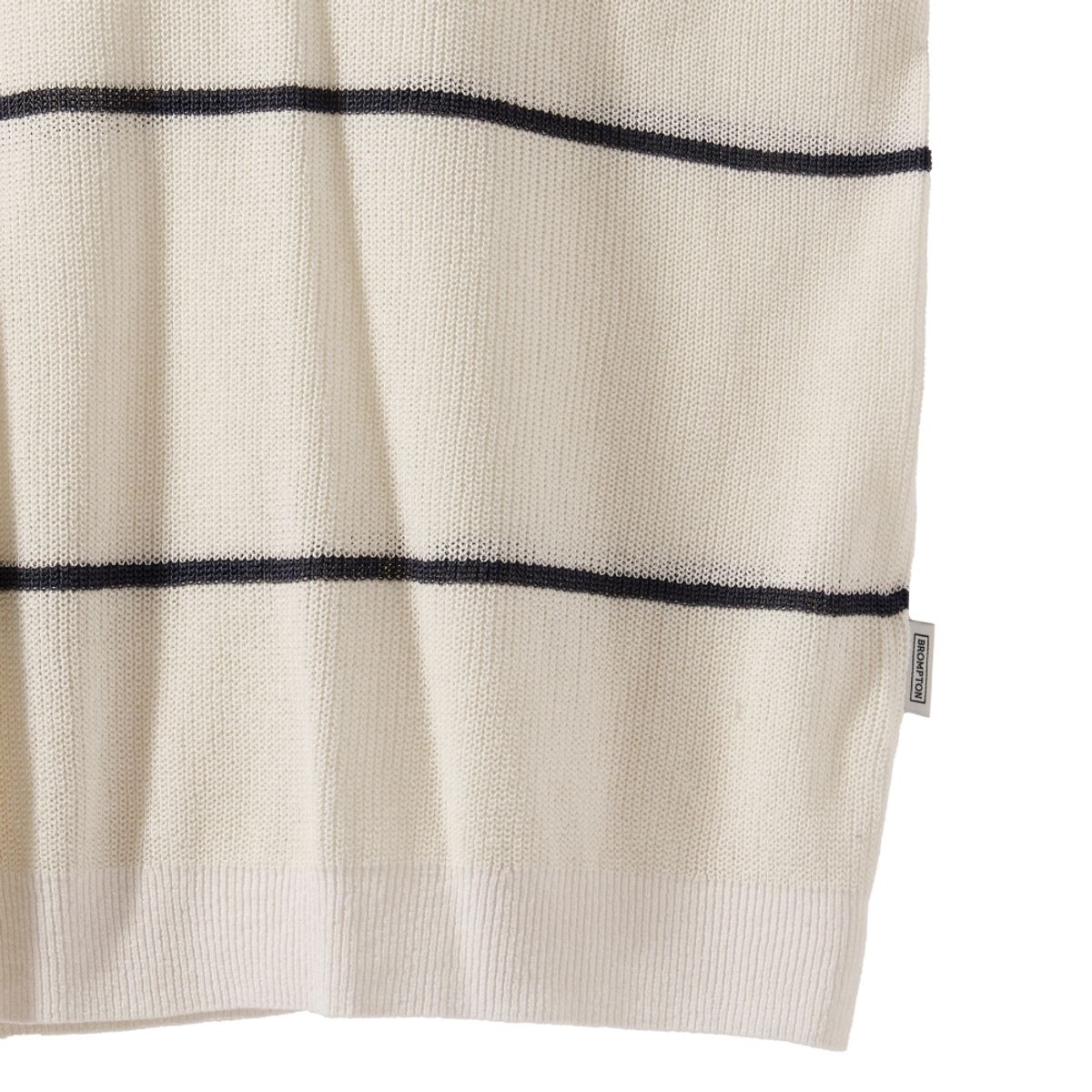 브롬톤 런던(BROMPTON LONDON) STRIPED COLLAR HALF SLEEVE KNIT - IVORY (P242MKT514)