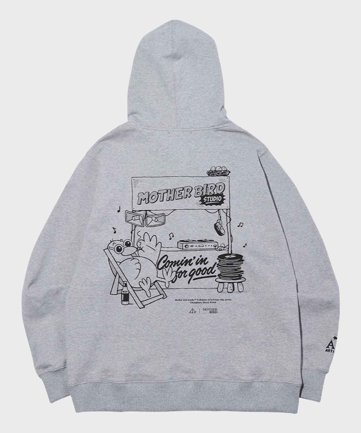 아티스트웨어(ARTISTWEAR) [ATW X 마더버드] 커밍인포굿 후드티