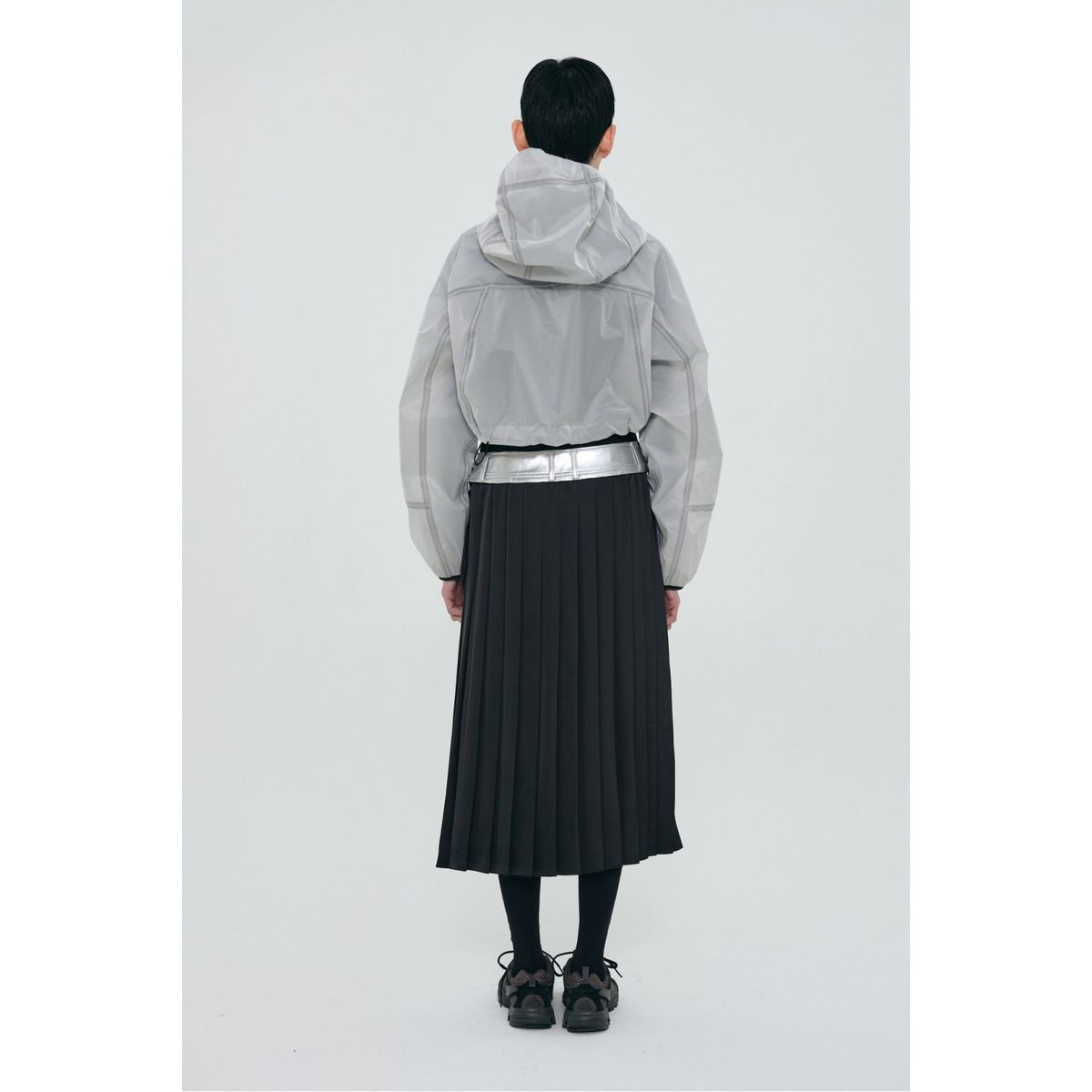 래코드(RECODE) Layered Detail Skirts_RQKAM24558BKX