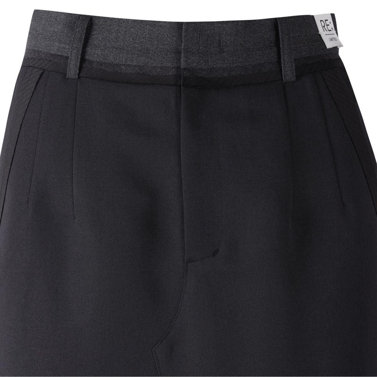 래코드(RECODE) Basic Suit Long Skirt_RQKAS24525BKX