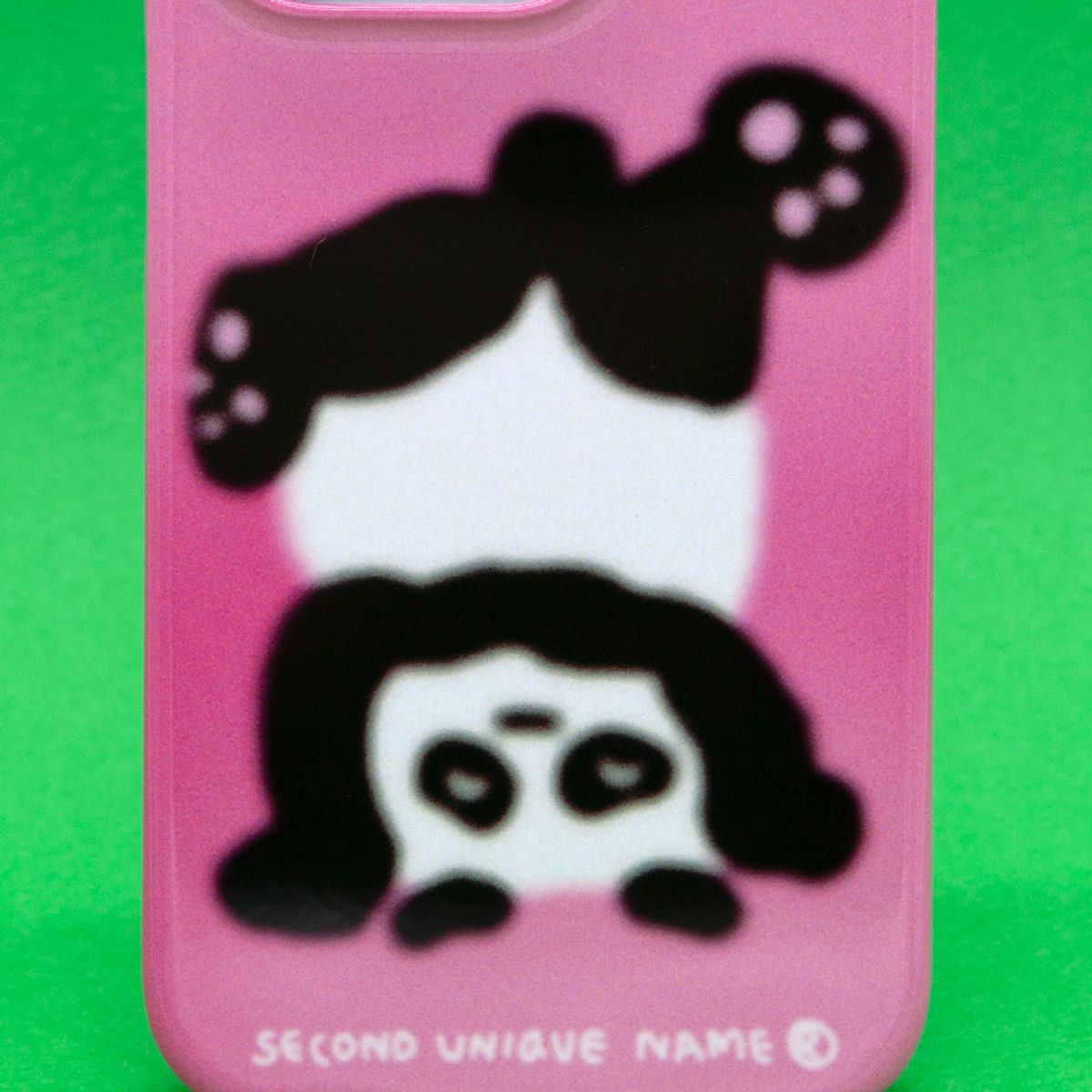 세컨드유니크네임(SECOND UNIQUE NAME) SUN CASE GRAPHIC PINK PANDA
