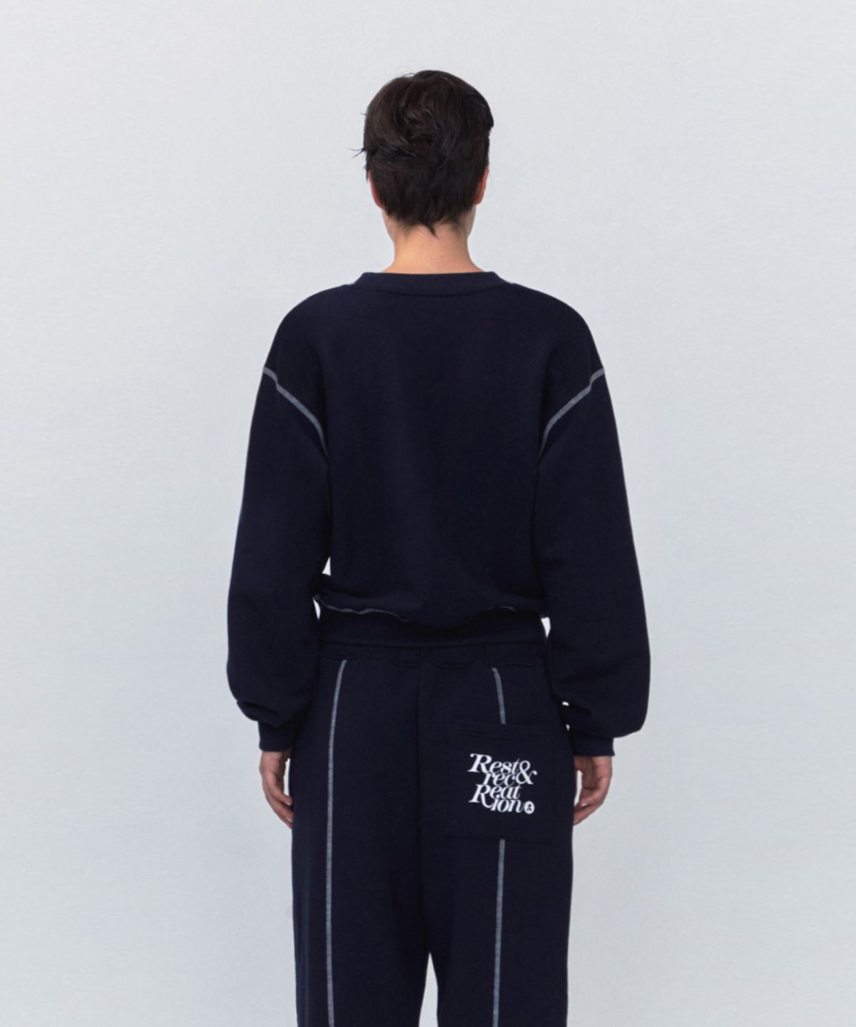 레스트앤레크레이션(REST&RECREATION) RR COLORATION SWEATSHIRT_NAVY