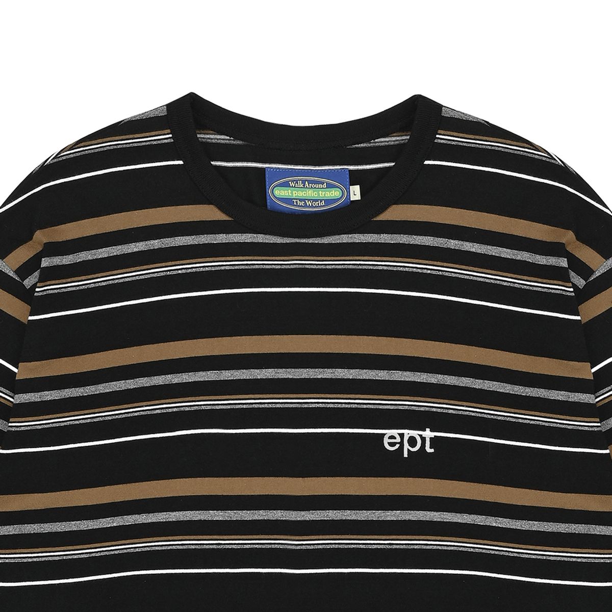 이피티(EPT) STRIPED LONGSLEEVE (BLACK)