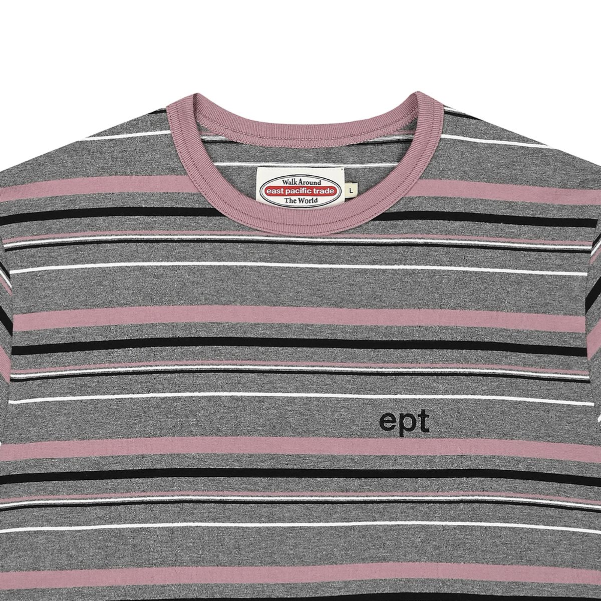 이피티(EPT) STRIPED T-SHIRT (H/GREY)