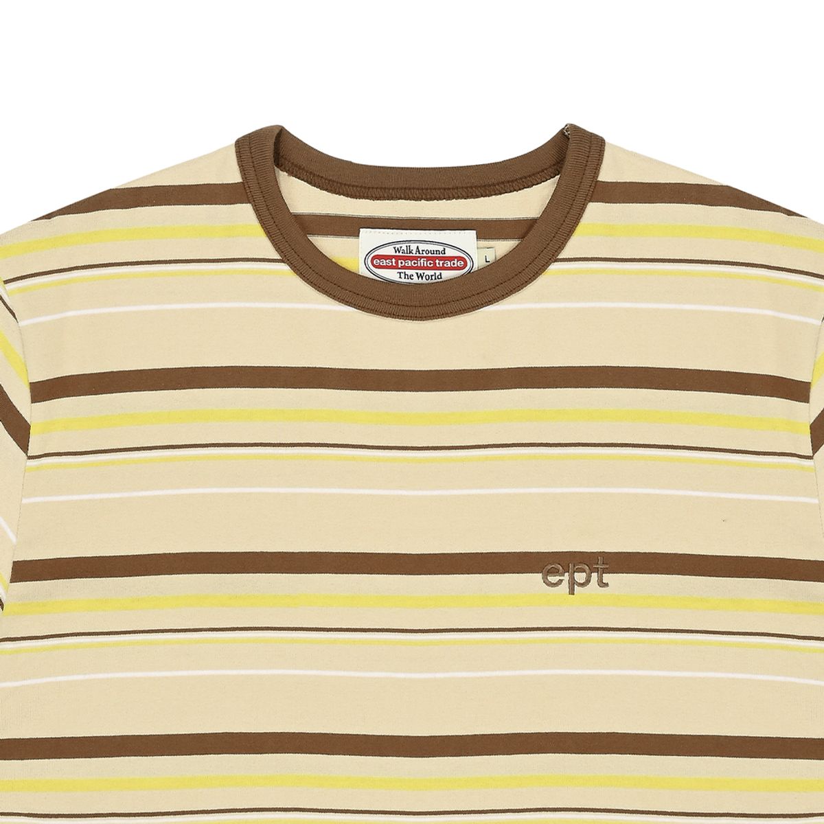 이피티(EPT) STRIPED T-SHIRT (BEIGE)
