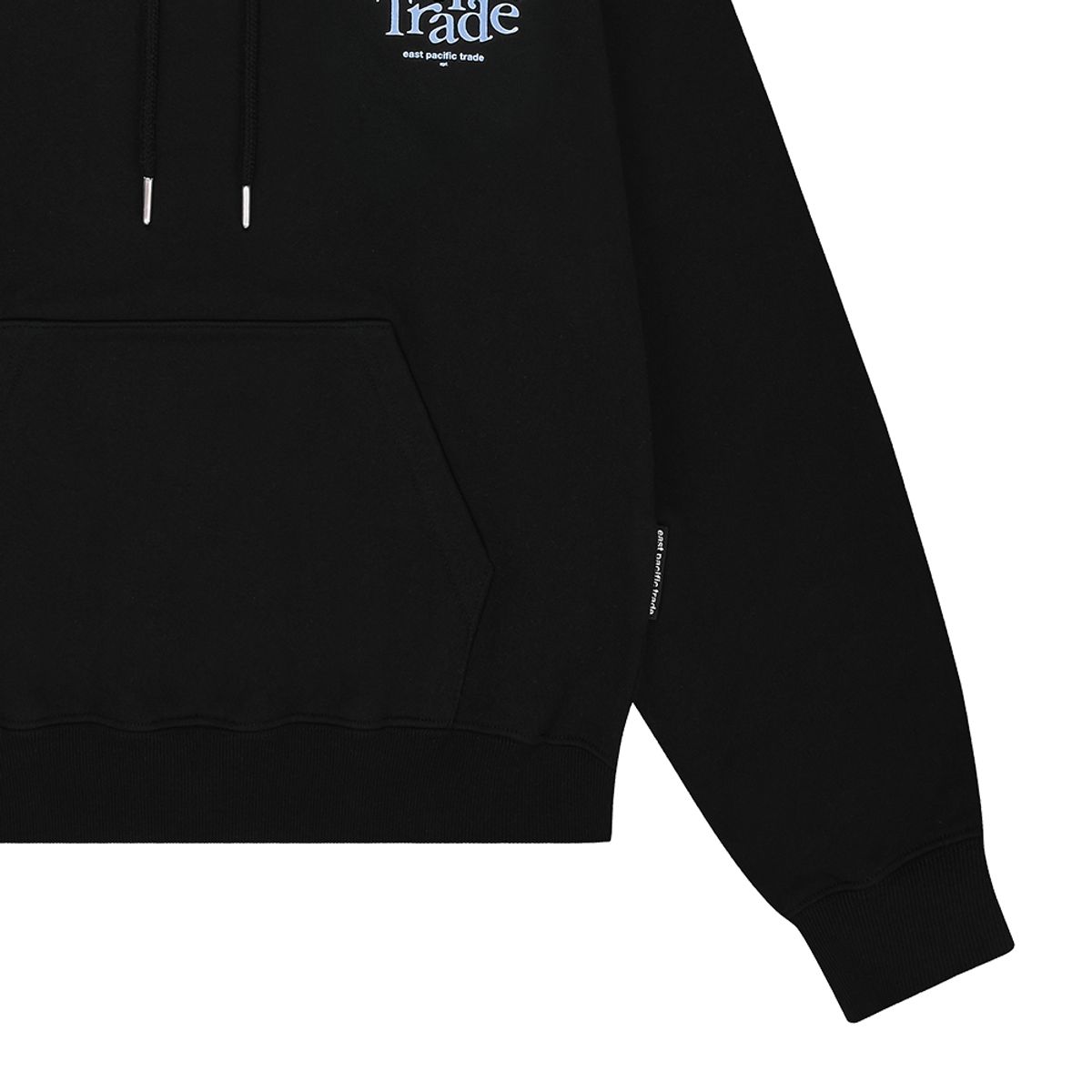 이피티(EPT) SERIF LOGO HOODIE (BLACK)