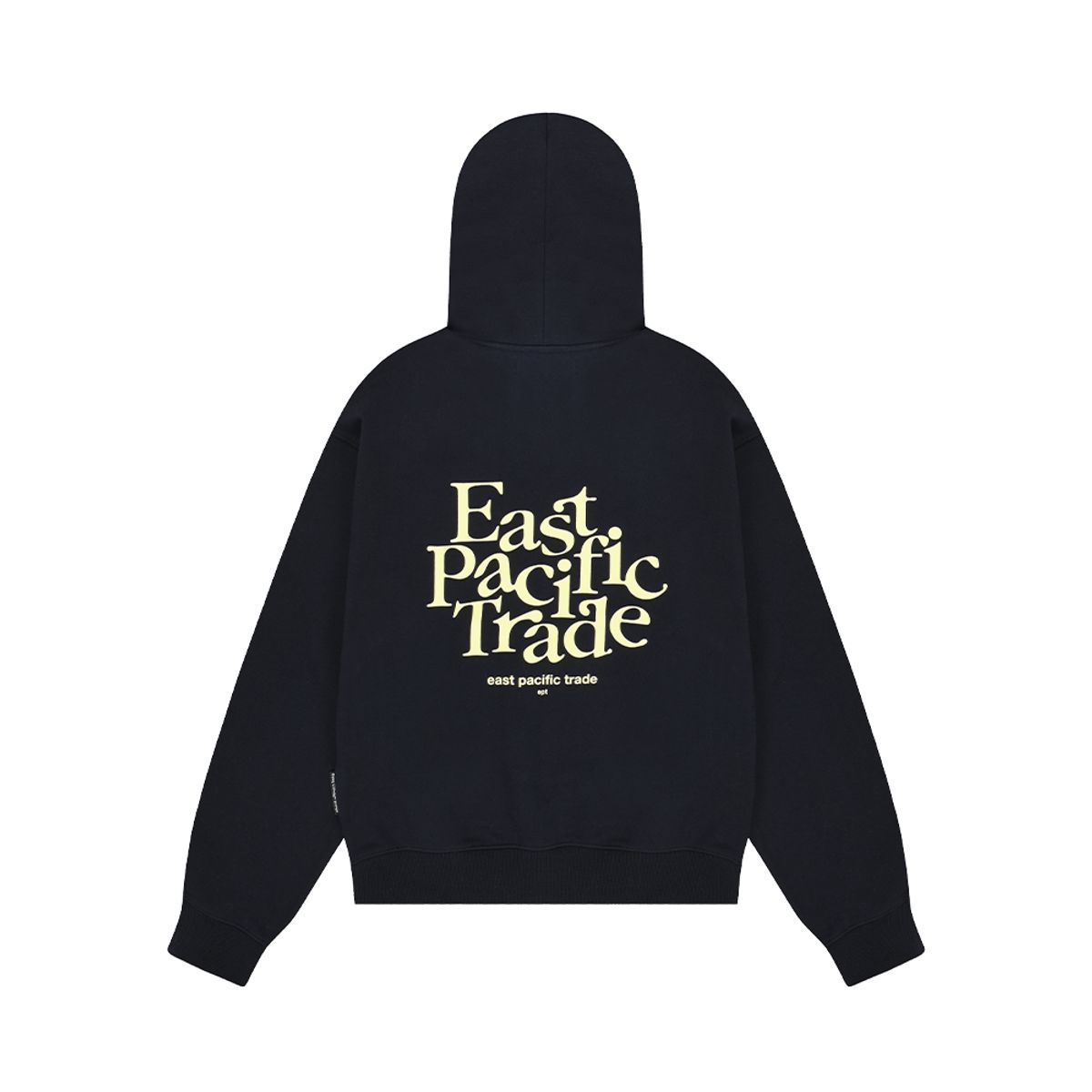 이피티(EPT) SERIF LOGO HOODIE (NAVY)