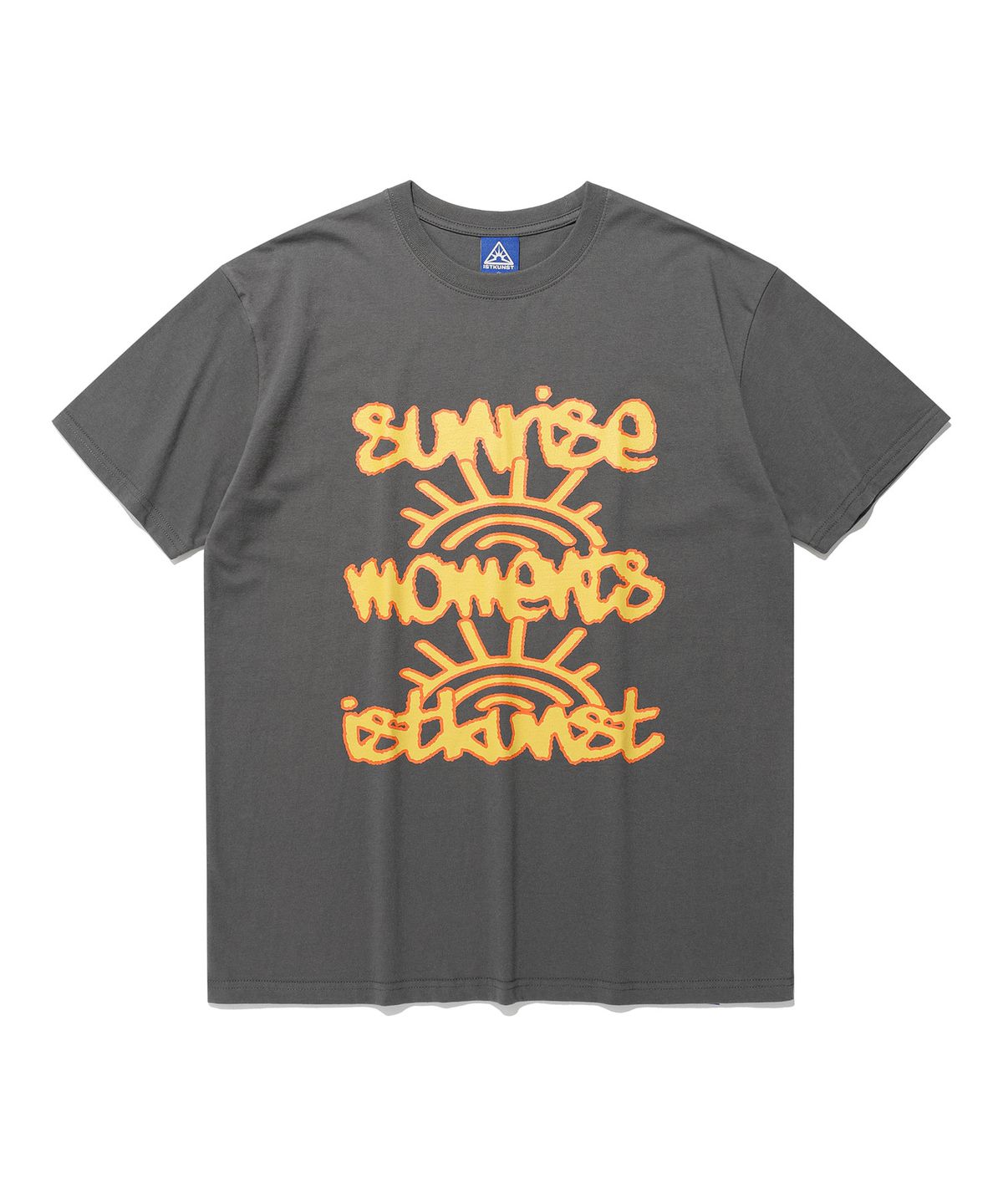 이스트쿤스트(ISTKUNST) SUNRISE MOMENT TEE_CHARCOAL(IK2EMMT504A)