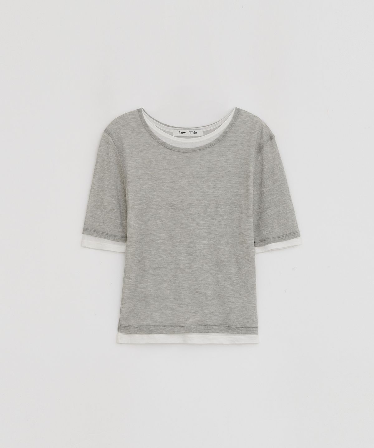 로우타이드(LOW TIDE) LAYERED T-SHIRT [GREY]