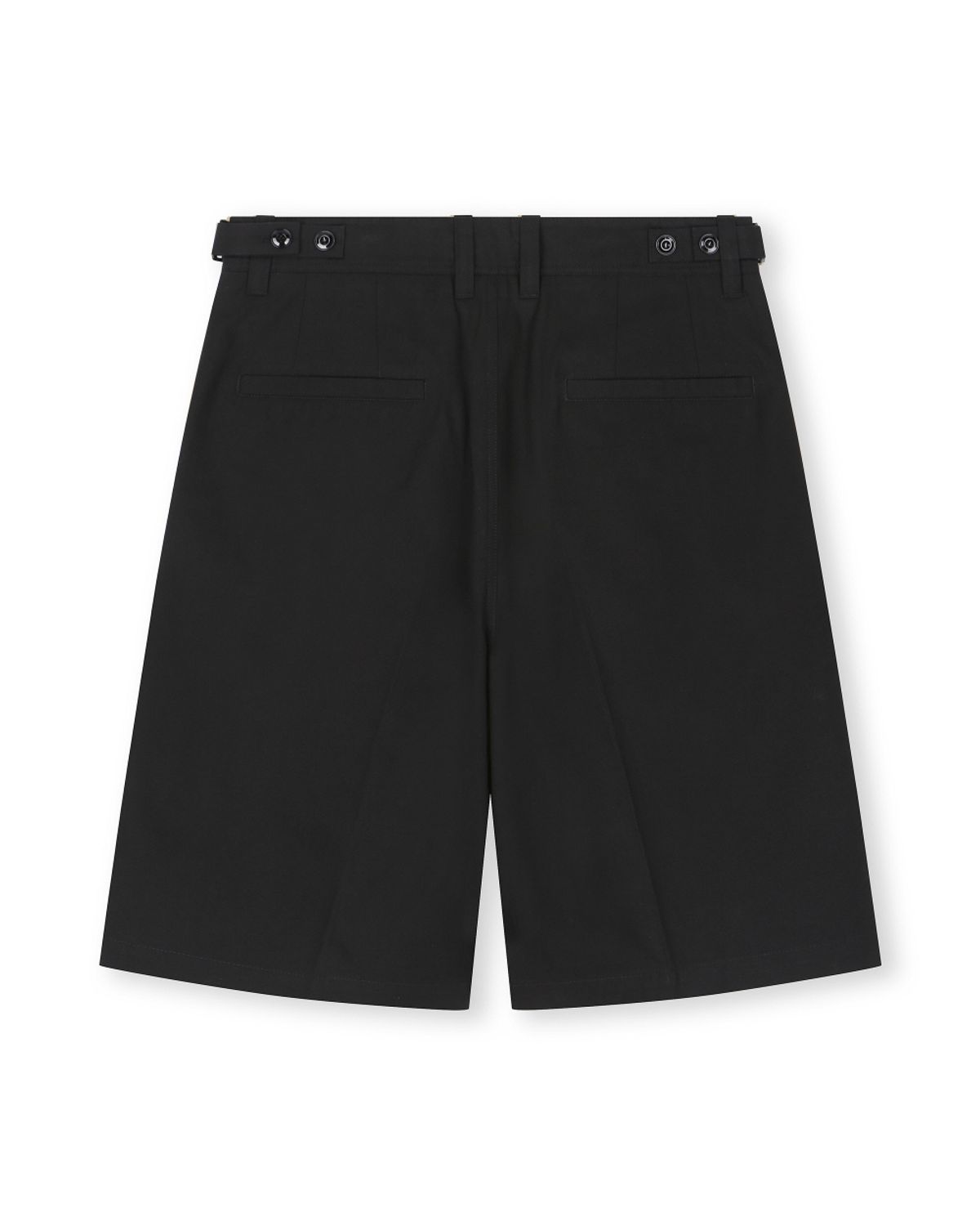 비슬로우(BESLOW) DEEP ONE TUCK CHINO SHORTS BLACK