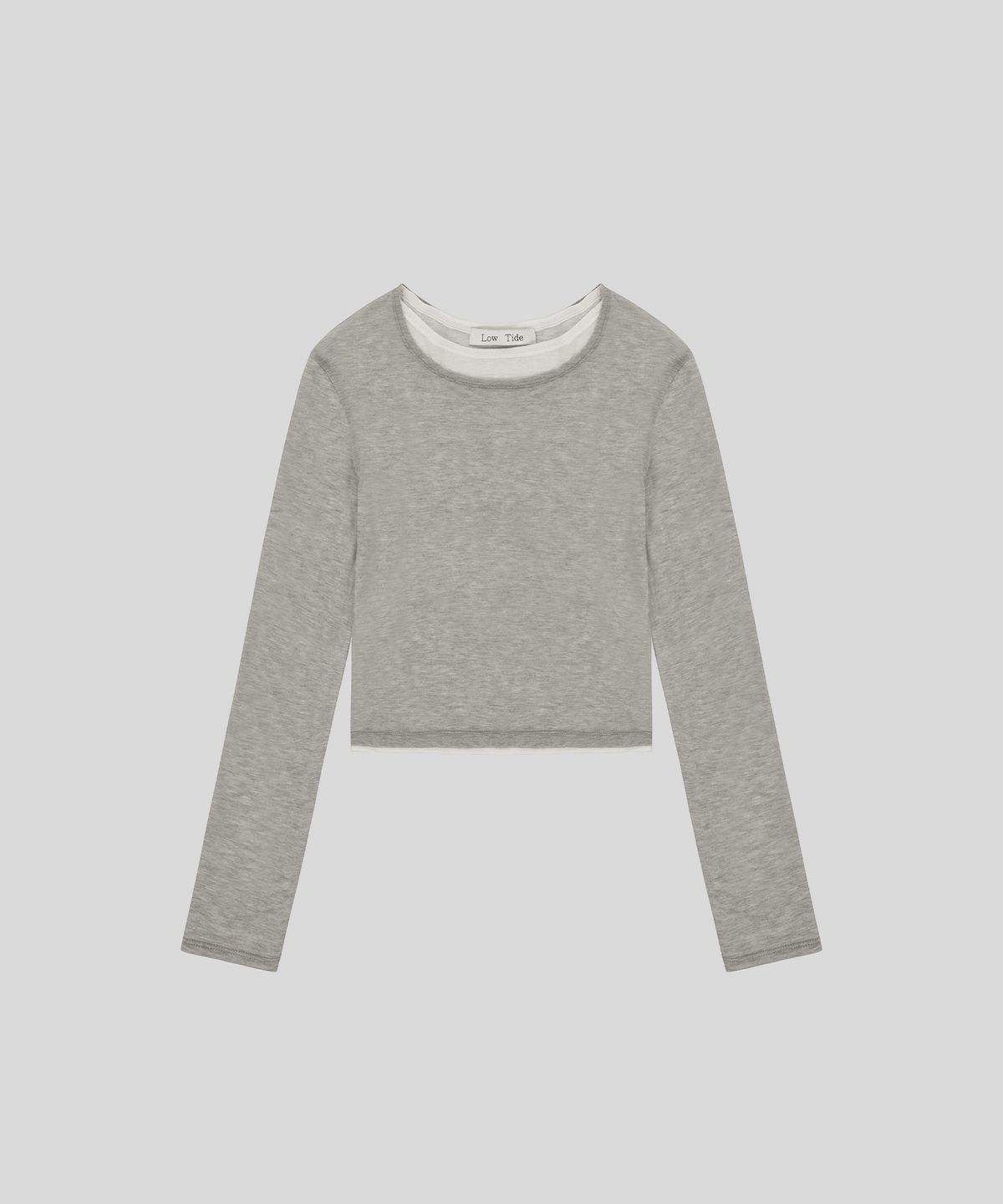 로우타이드(LOW TIDE) LAYERED LONG SLEEVE T-SHIRT [GREY]