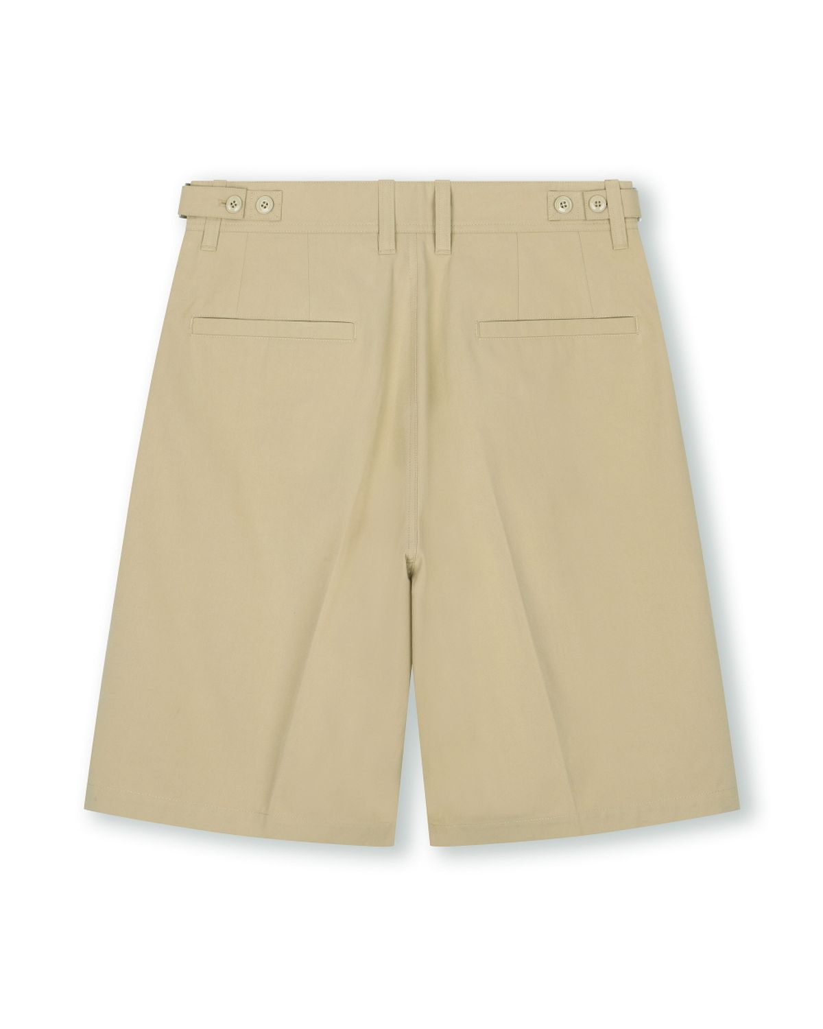 비슬로우(BESLOW) DEEP ONE TUCK CHINO SHORTS BEIGE