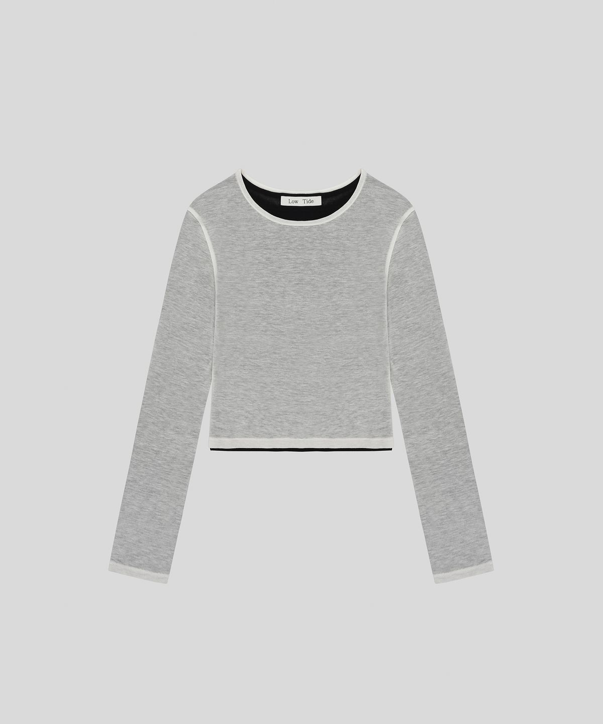 로우타이드(LOW TIDE) LAYERED LONG SLEEVE T-SHIRT [BLACK]