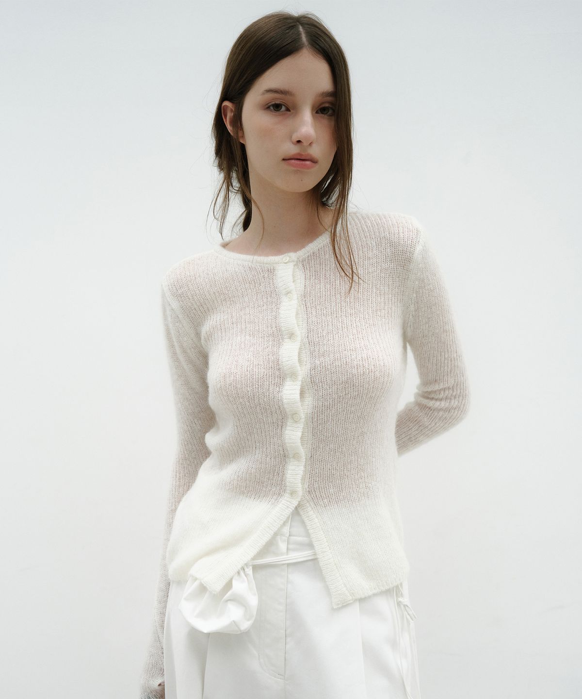 로우타이드(LOW TIDE) ALPACA HAND WARMER KNIT [IVORY]