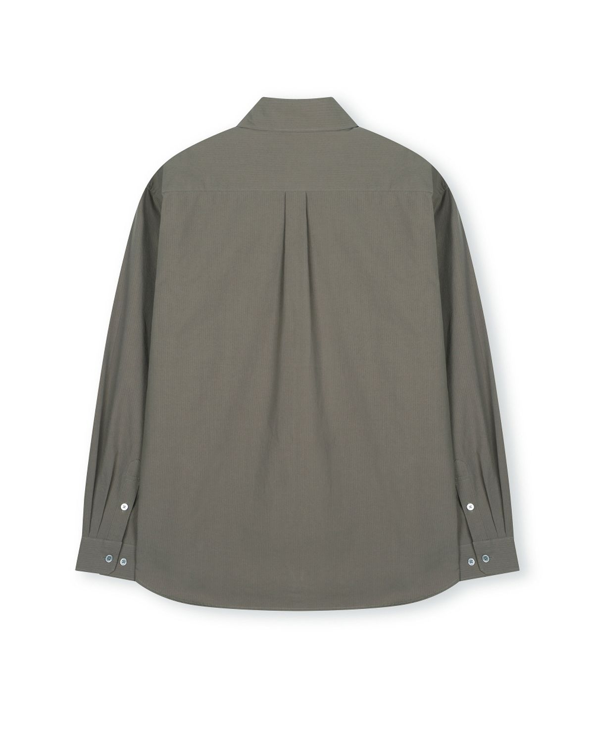 비슬로우(BESLOW) RIPPLE COTTON SHIRT DARK BEIGE
