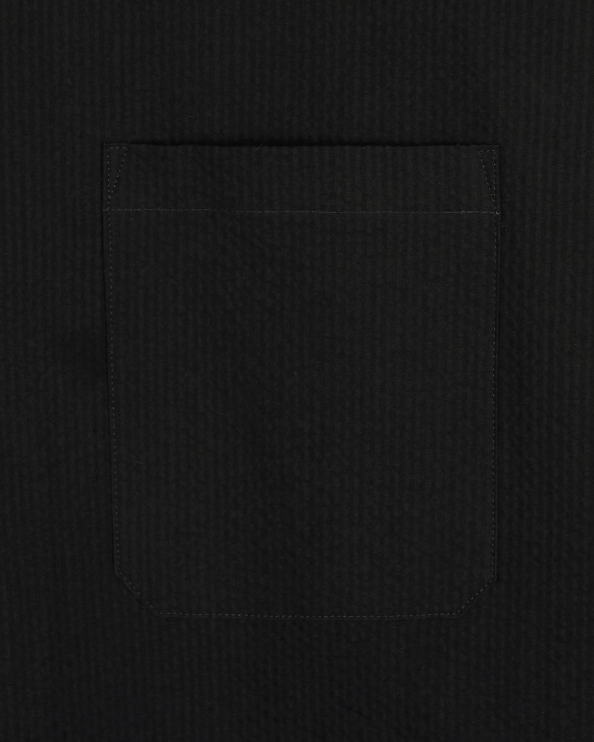 비슬로우(BESLOW) RIPPLE COTTON SHIRT BLACK
