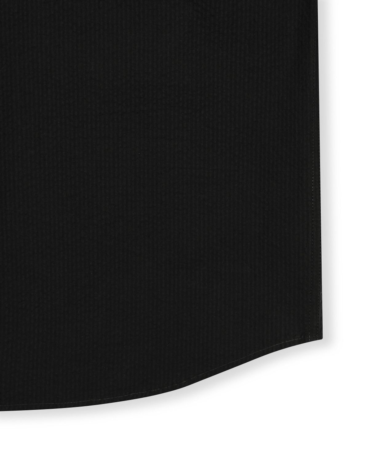 비슬로우(BESLOW) RIPPLE COTTON SHIRT BLACK