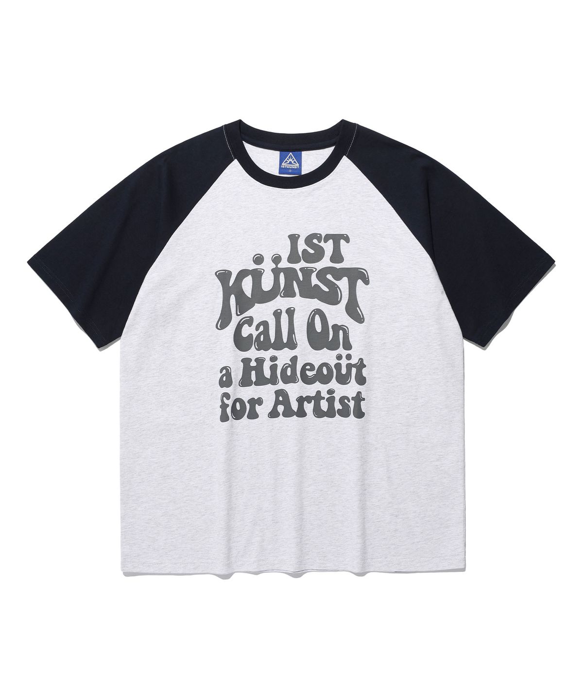이스트쿤스트(ISTKUNST) HIDEOUT RAGLAN TEE_LIGHT GREY(IK2EMMT503A)