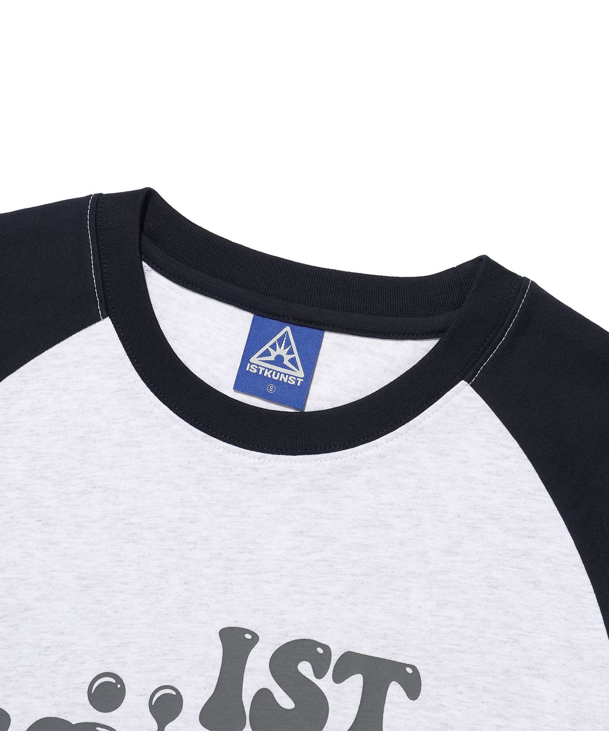 이스트쿤스트(ISTKUNST) HIDEOUT RAGLAN TEE_LIGHT GREY(IK2EMMT503A)