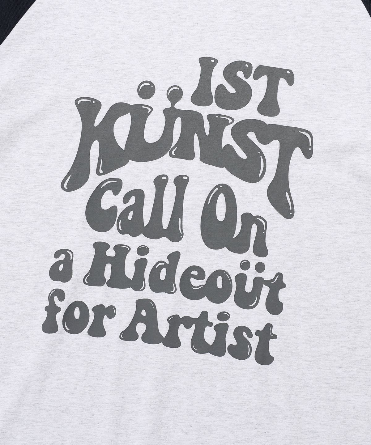 이스트쿤스트(ISTKUNST) HIDEOUT RAGLAN TEE_LIGHT GREY(IK2EMMT503A)