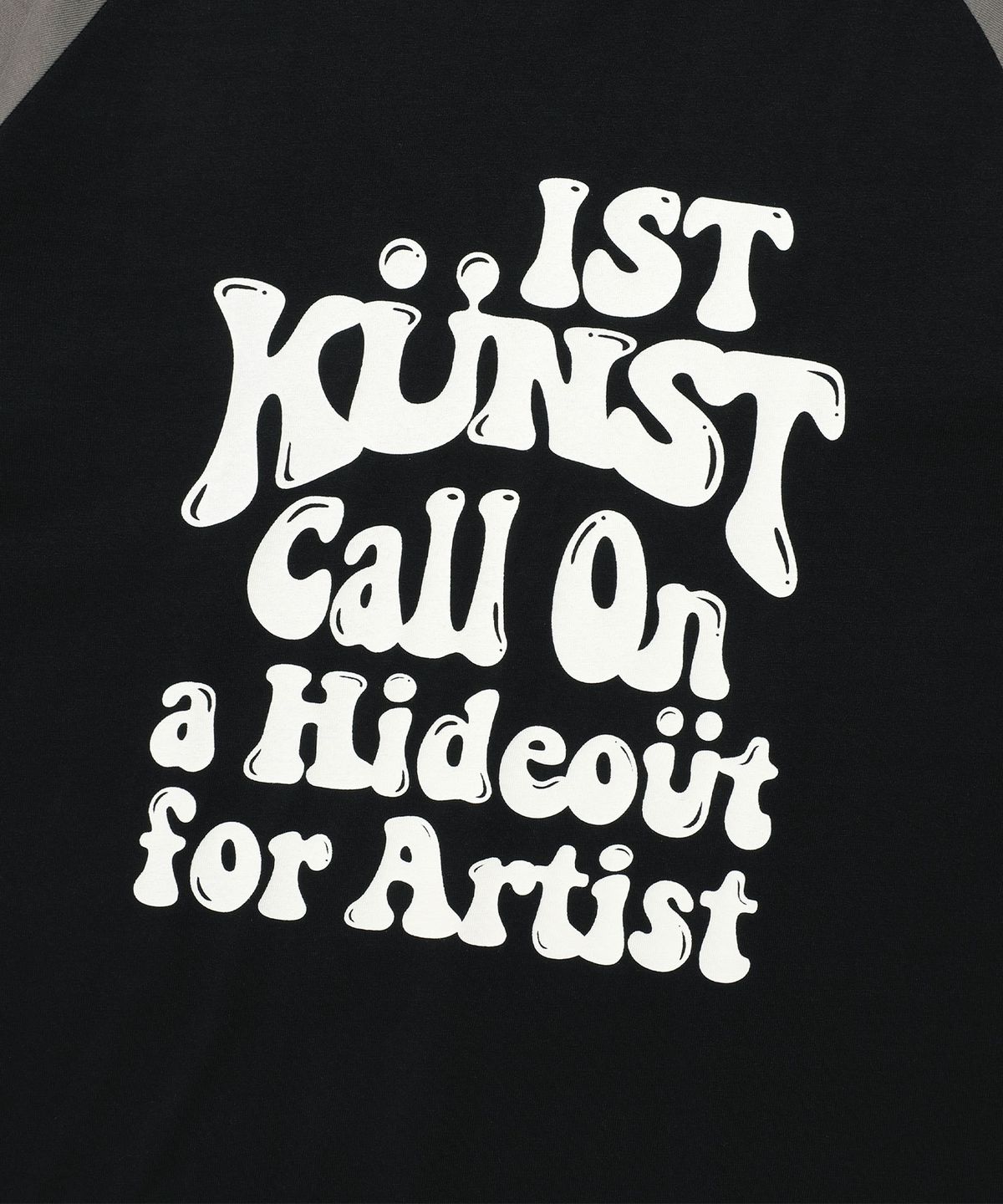 이스트쿤스트(ISTKUNST) HIDEOUT RAGLAN TEE_BLACK(IK2EMMT503A)