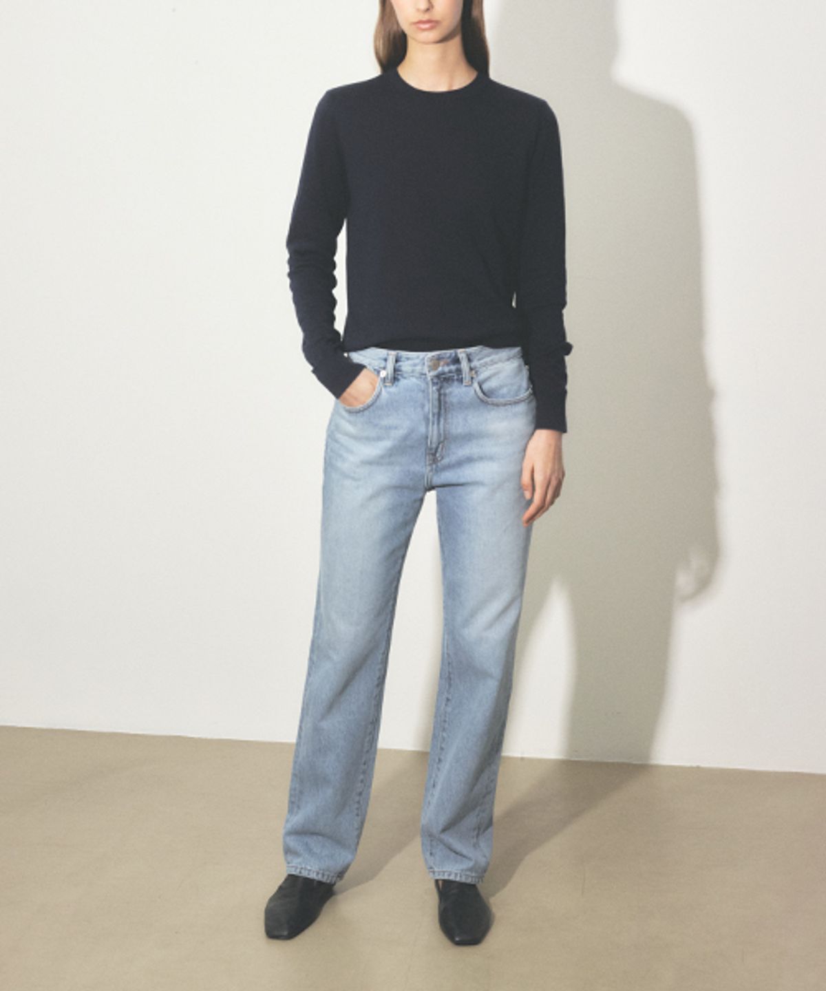 리디피(RIDIFI) 90s MID-RISE STRAIGHT-LEG JEANS_BLUE