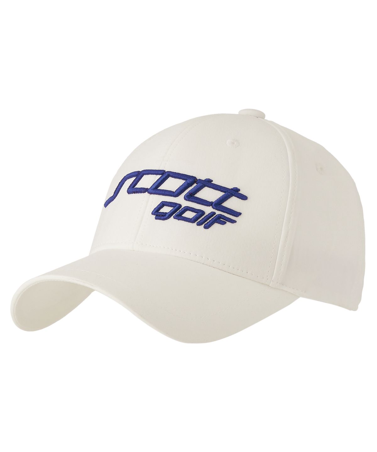 스캇골프(SCOTTGOLF) 미드타운 필드 볼륨자수 볼캡 [화이트]