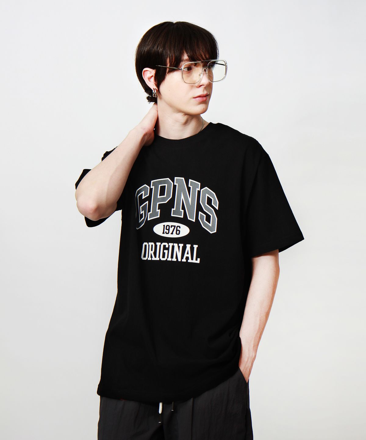 앱놀머씽(ABNORMALTHING) GPNS 티셔츠 블랙 (GPNS T-SHIRT BLACK)
