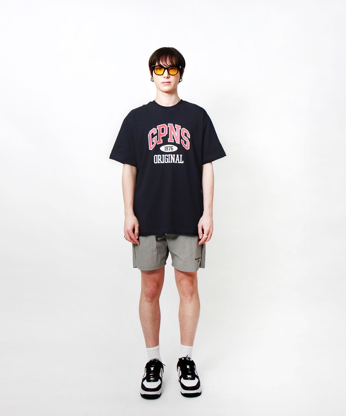 앱놀머씽(ABNORMALTHING) GPNS 티셔츠 네이비 (GPNS T-SHIRT NAVY)