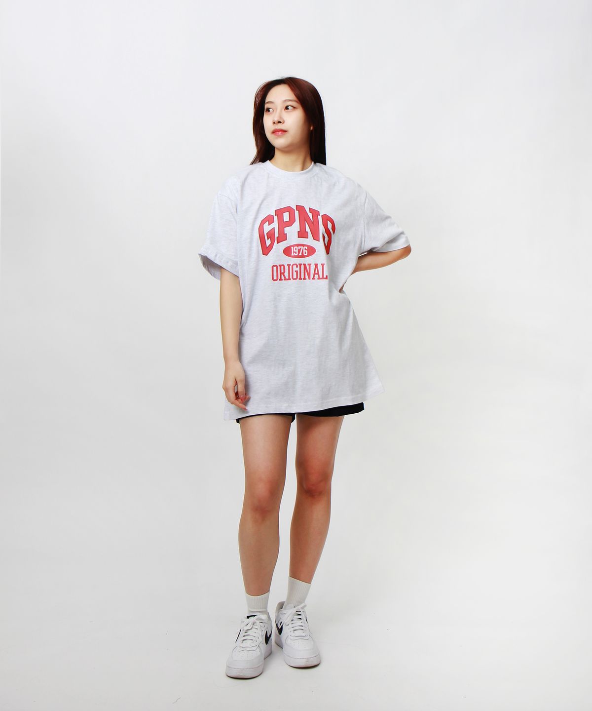 앱놀머씽(ABNORMALTHING) GPNS 티셔츠 라이트 그레이 (GPNS T-SHIRT LIGHT GREY)