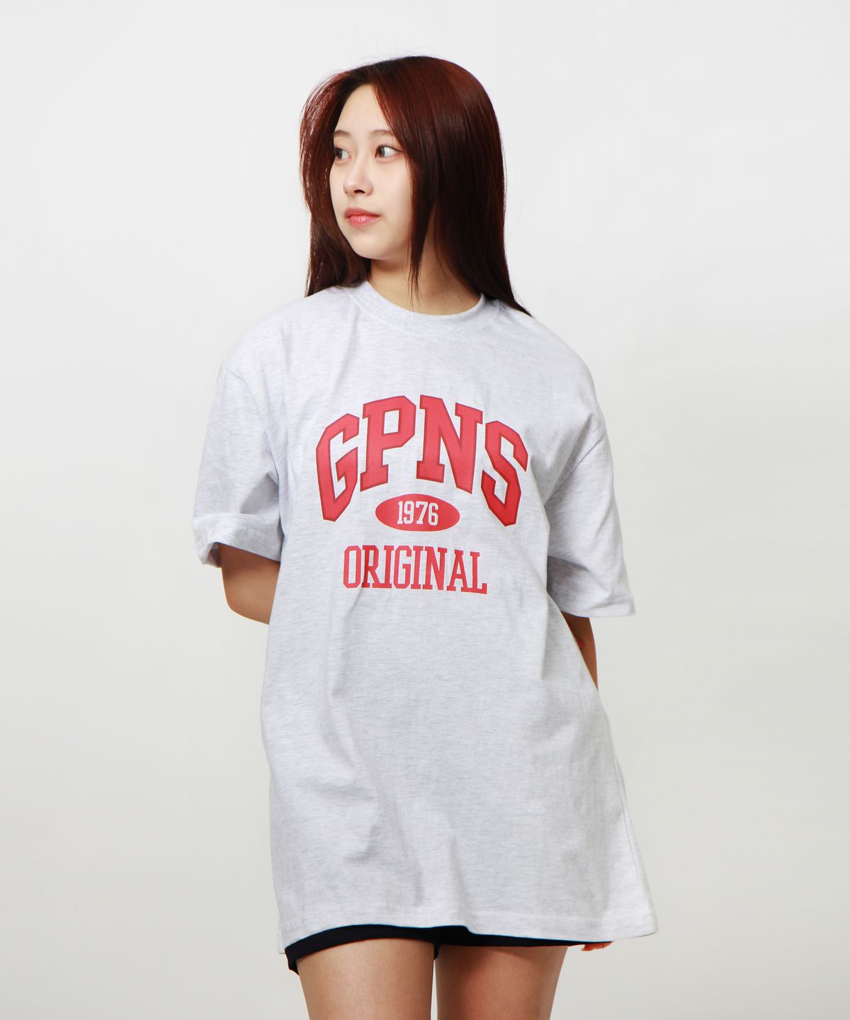 앱놀머씽(ABNORMALTHING) GPNS 티셔츠 라이트 그레이 (GPNS T-SHIRT LIGHT GREY)